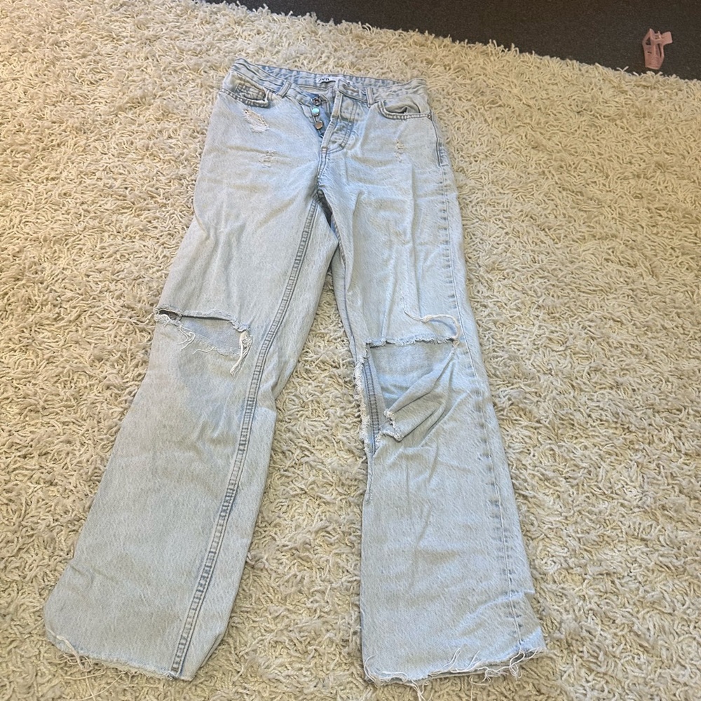 Zara light wash jeans